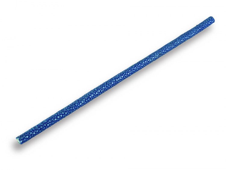 Шнурок из натуральной кожи морского ската Blue 20 см.