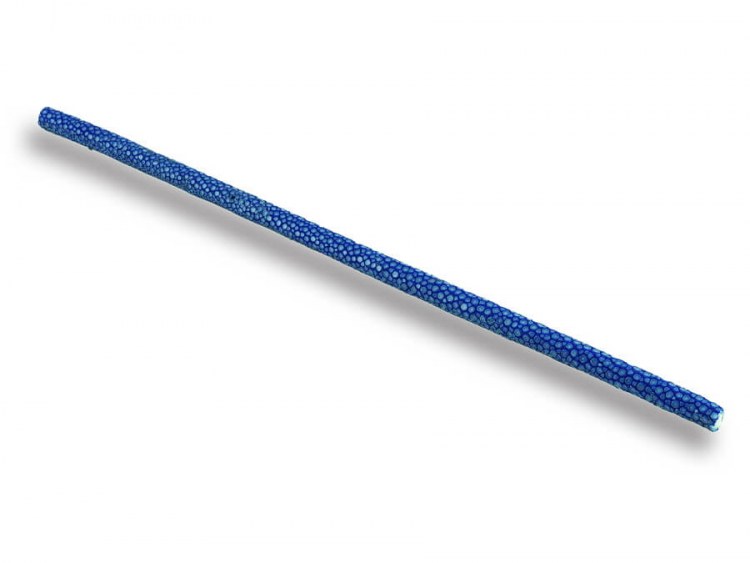 Шнурок из натуральной кожи морского ската Blue 20 см.