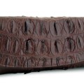 Фактурный женский кошелек из натуральной кожи со спины крокодила