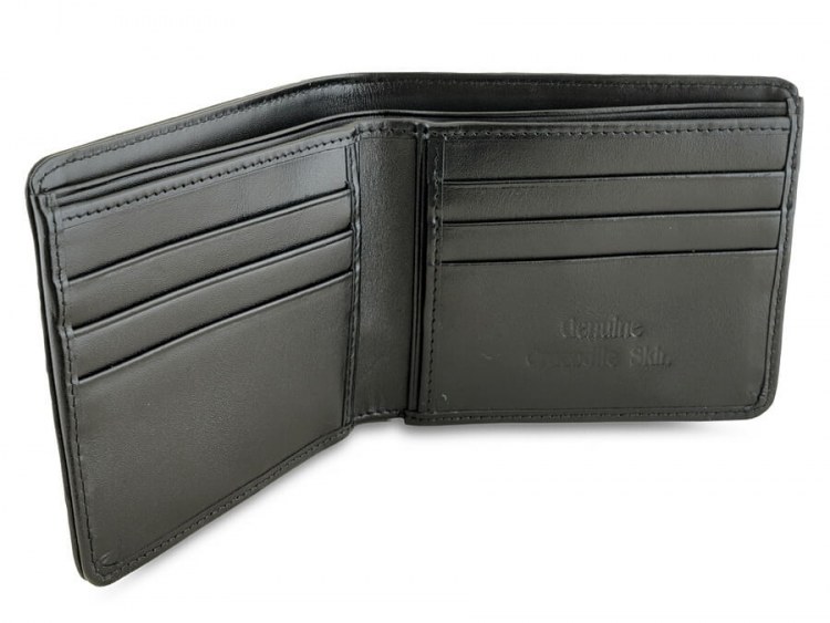 Дорогой мужской кошелек из настоящей крокодиловой кожи