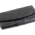 Оригинальное женское крокодиловое портмоне Black