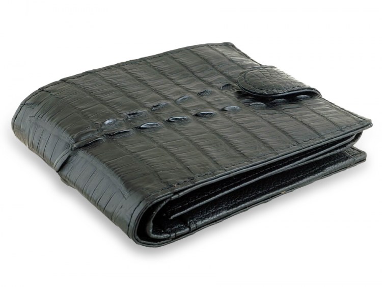 Крупный мужской кошелек из натуральной кожи крокодила River