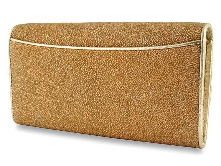 Купить кошелек женский из кожи ската Metallic