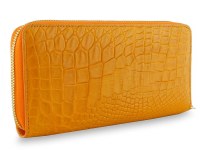 Портмоне на молнии из крокодила Orange