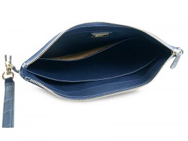 Стильная папка из крокодила Navy Blue