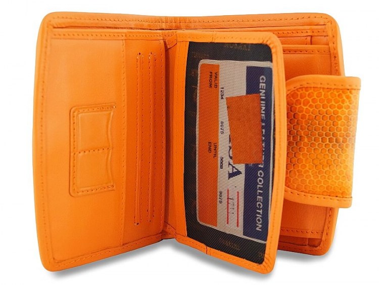Женский бумажник из кожи змеи Orange заказать