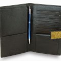 Большое мужское портмоне из кожи ската Аntique gold