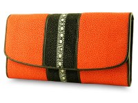 Женское портмоне из ската Orange