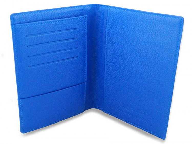 Обложка для паспорта из кожи сиамского крокодила Royal Blue