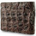 Оригинальный мужской бумажник из кожи с загривком крокодила
