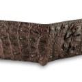 Оригинальный мужской бумажник из кожи с загривком крокодила