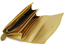 Кошелек женский из кожи питона Gold