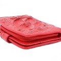 Кошелек из натуральной кожи крокодила Fire Red