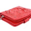 Кошелек из натуральной кожи крокодила Fire Red