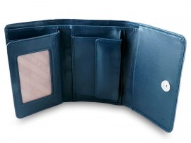 Женский кошелек из крокодила Navy Blue