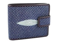 Уникальный мужской кошелек из ската Violet perl
