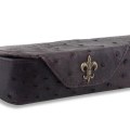 Оригинальный очечник из натуральной кожи страуса