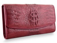 Женское портмоне из крокодила Red
