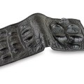 Брутальный мужской кошелек из кожи с загривком крокодила
